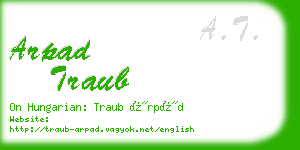 arpad traub business card